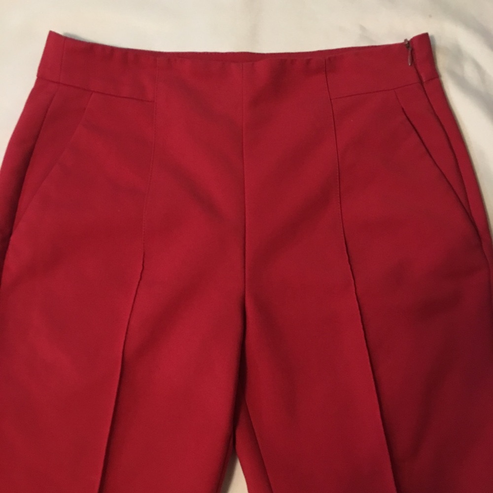 Red Zara ankle pants